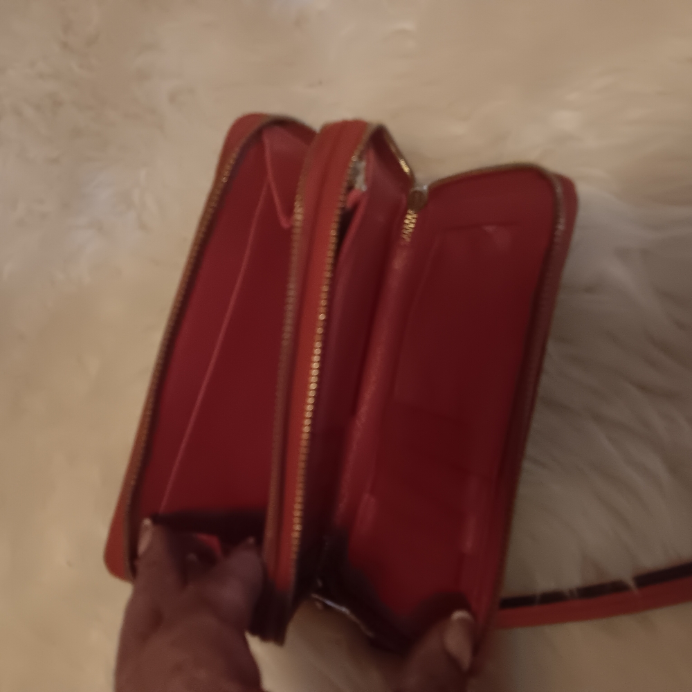 Coach Dark Brown and Red Wallet - Picture 4 of 6